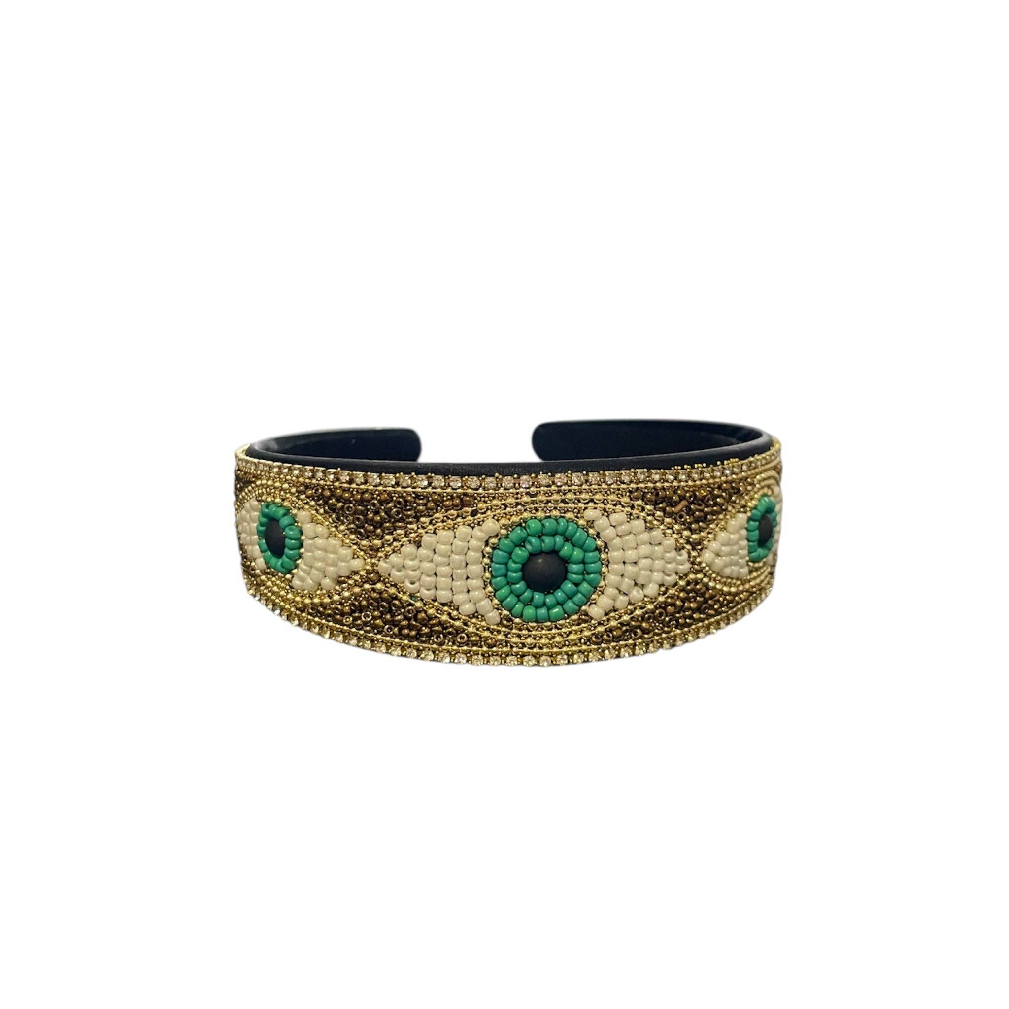 Boutique Femade ® - Wholesale Fashion Headband - Women's - Gold Evil Eye Headband1
