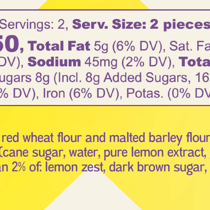 Bell’s Reines Gourmet Miniature Cookies - Wholesale Cookie - Artisanal Lemon Soft Gourmet Cookies – 4-Count Retail Pack4