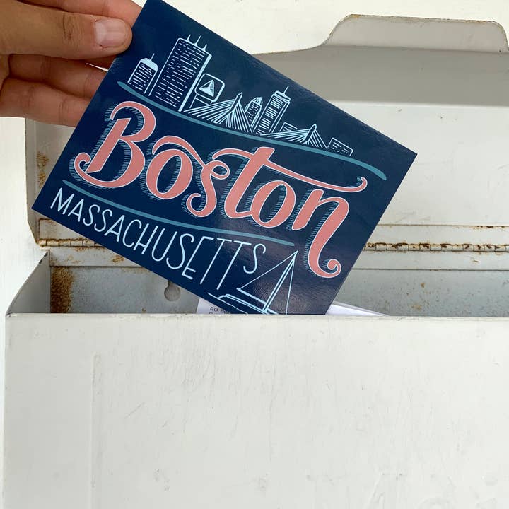 Elissa Surabian Art - Wholesale Postcard - Boston, Massachusetts Postcard