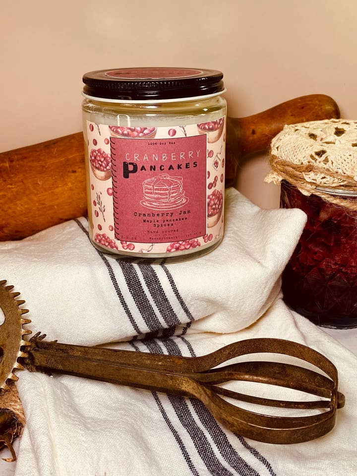 Cranberry Pancakes for wholesale by Ginga Textile Designs L.L.C