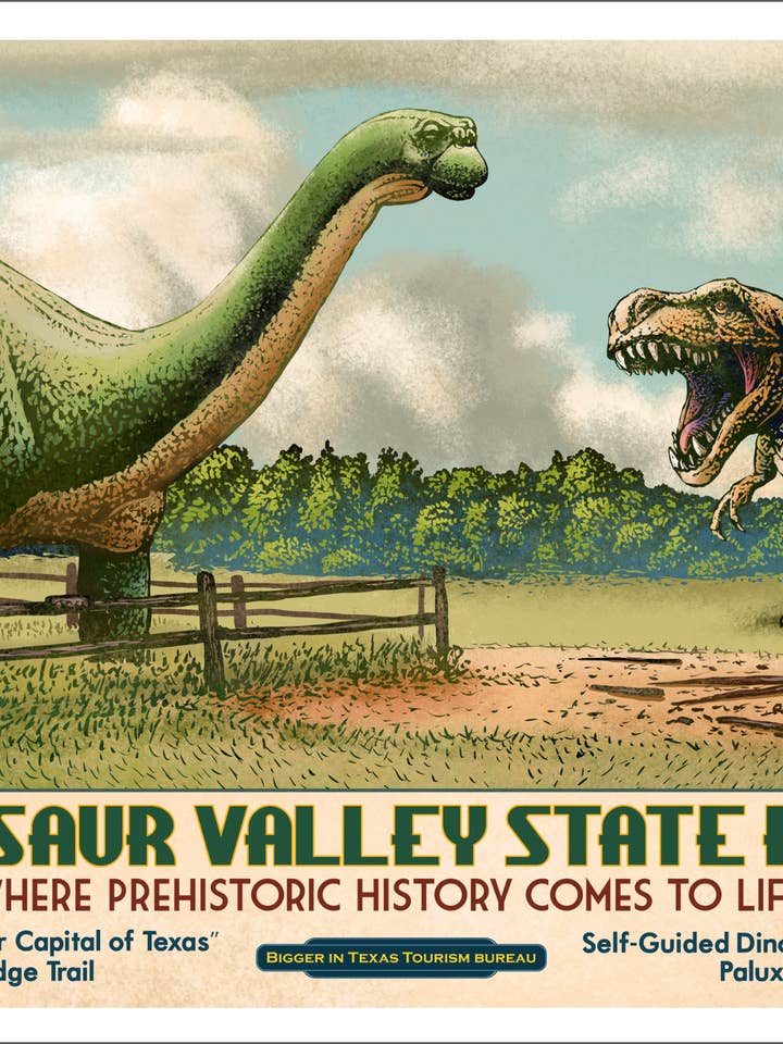 Dinosaur Valley State Park- 13 x 19 print for wholesale by ChetArt