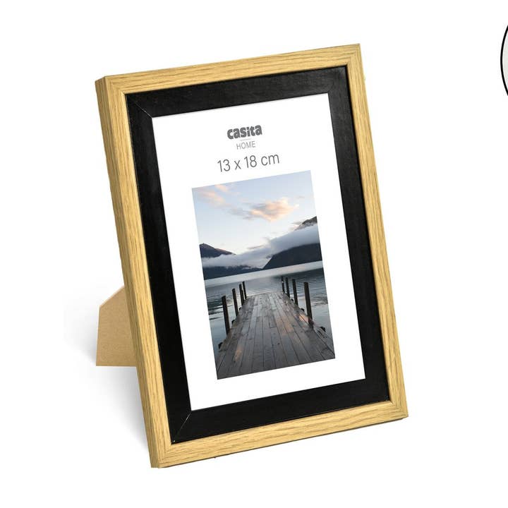 Cornice 13 x 18 cm MDF Doppia Cornice Nera per la vendita all'ingrosso da parte di CP INTERNATIONAL