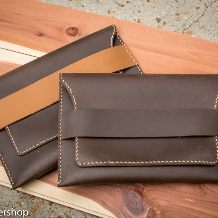 Clutch hecho a mano para venta al por mayor de Hooper Leather Company