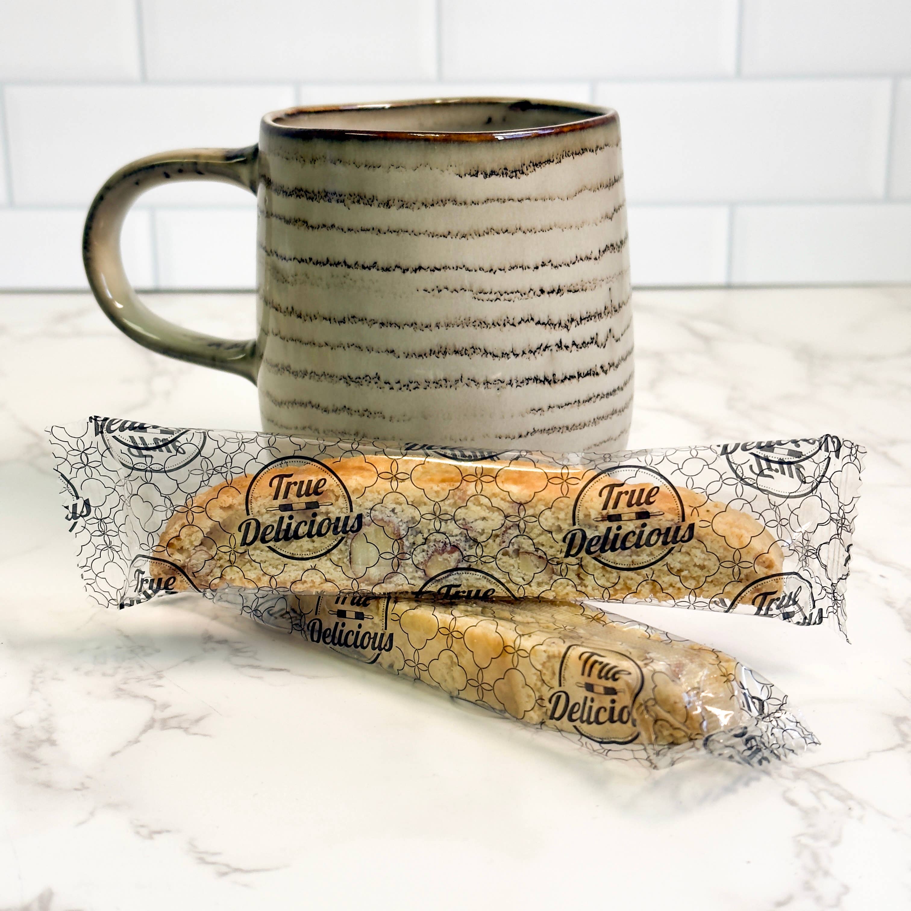 True Delicious - Wholesale Cookie - Authentic Italian Biscotti - Individually Wrapped - 5" long4