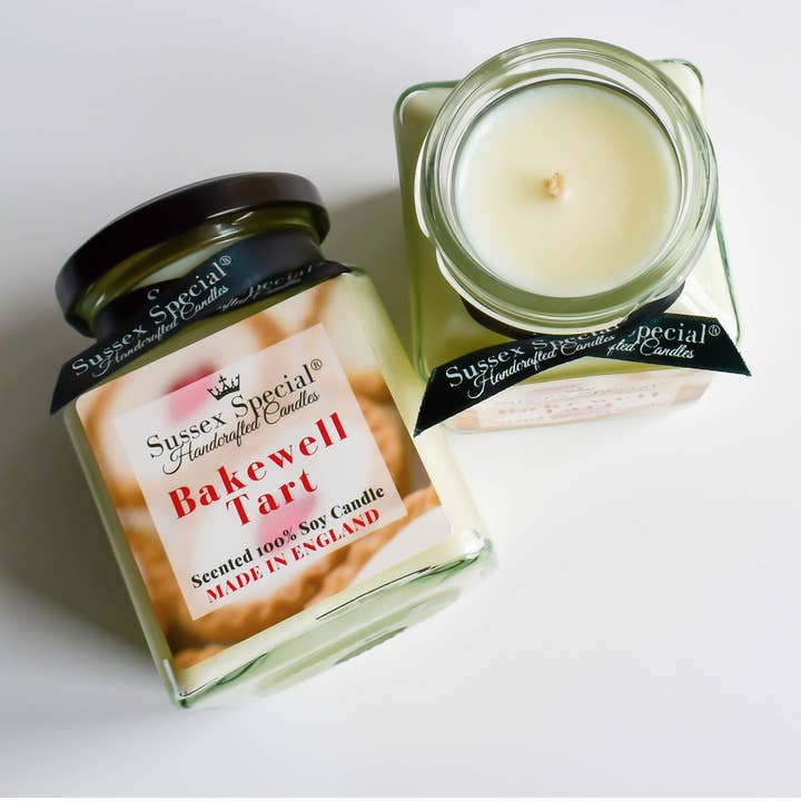 Sussex Special – wholesale Jar/filled candle – Bakewell Tart Scented Soy Candle1