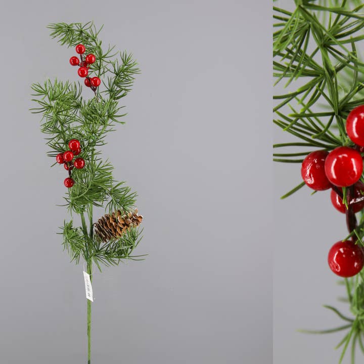 Christmas faux pine brunches for wholesale by Lunaria Flowers