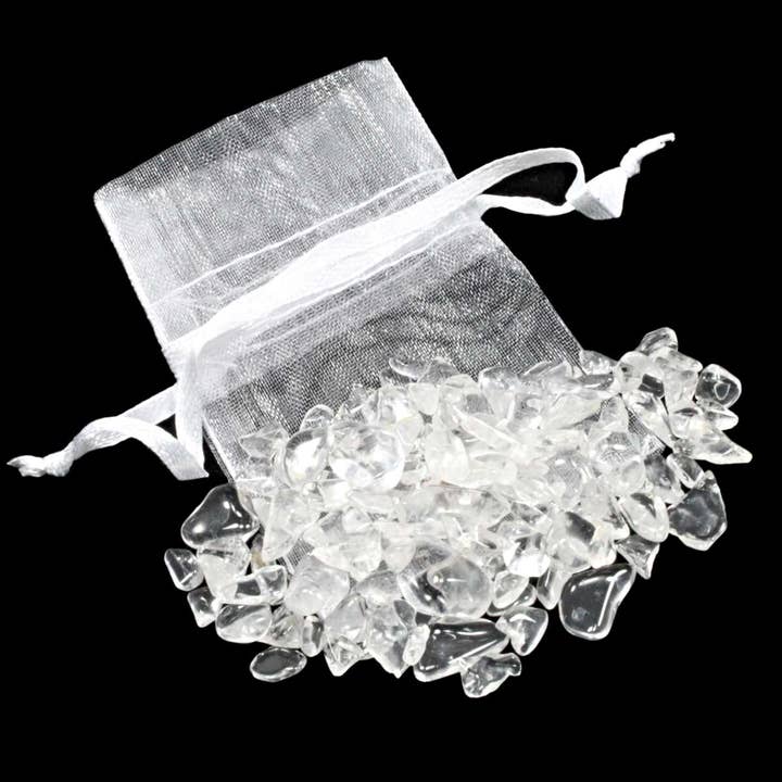 Clear Quartz Crystal Chips (20g Bags) for wholesale by The Psychic Tree