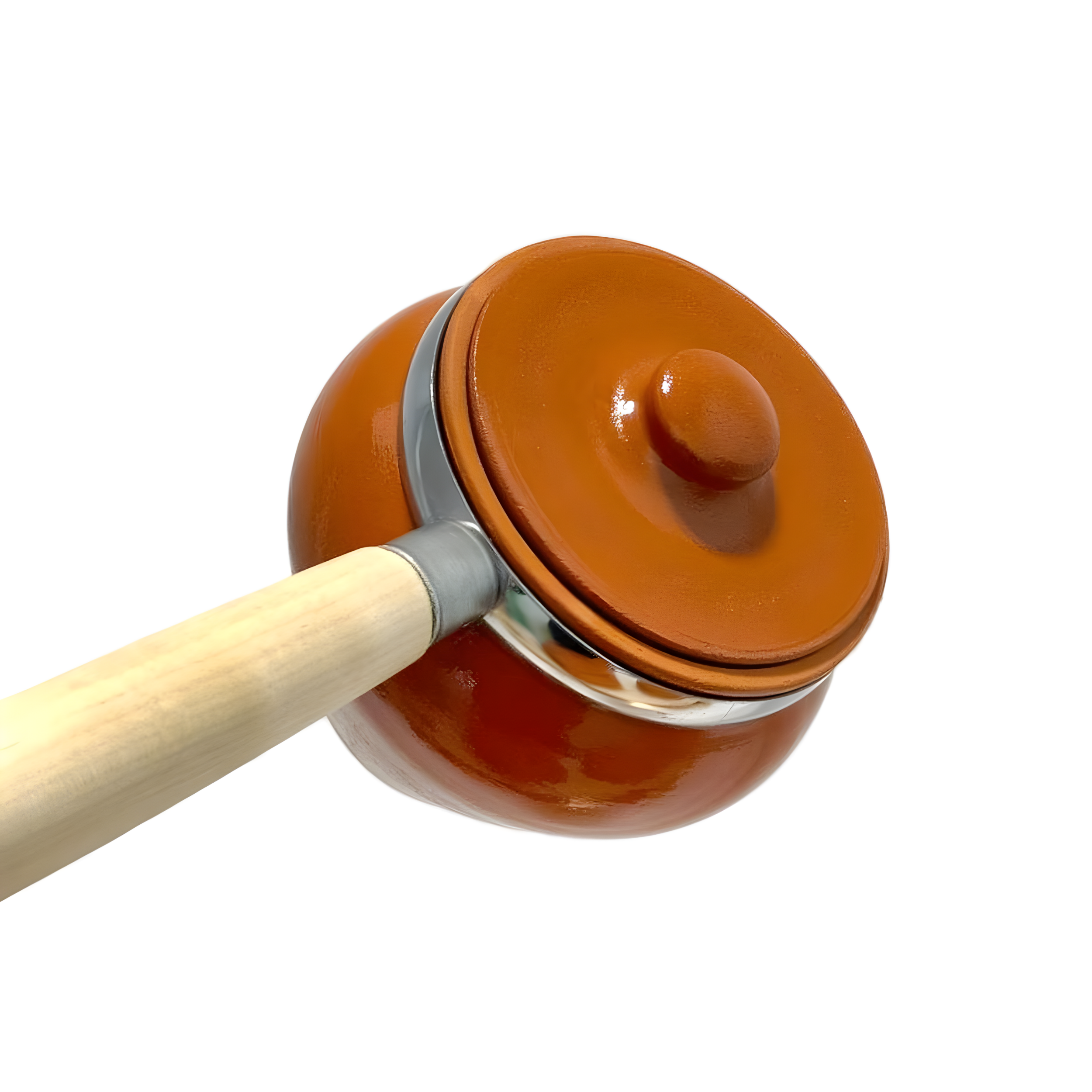 STP - Wholesale Ramekin - Set of 3 Natural Clay Stoneware Pots w/ Oven Fork 0.5-Qt ea9