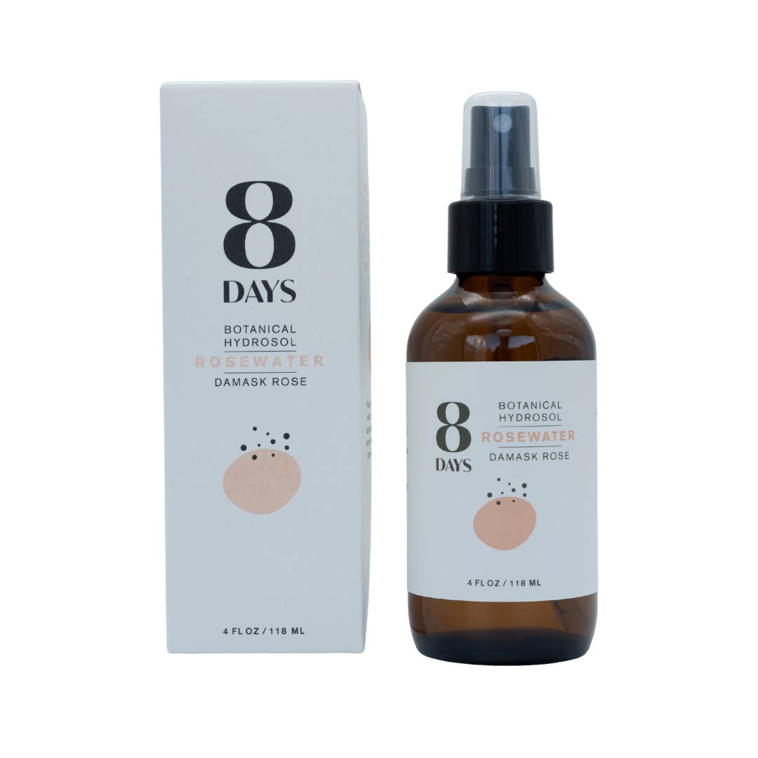 8 Days Botanicals - Wholesale Face & Body Mist/Water - Organic Pure Rosewater