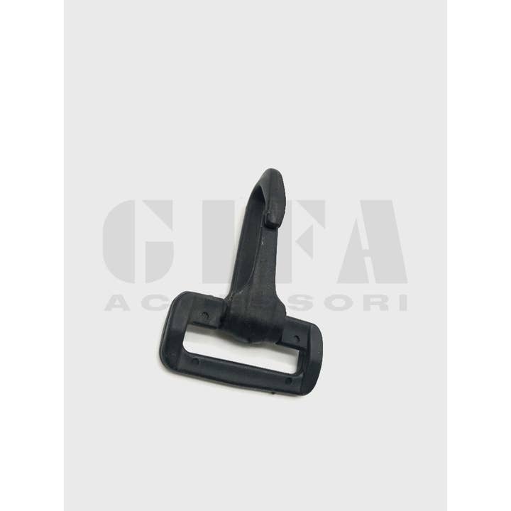 Gifa Accessori - Wholesale Keychain - Unisex - 3 cm Black Plastic Carabiner