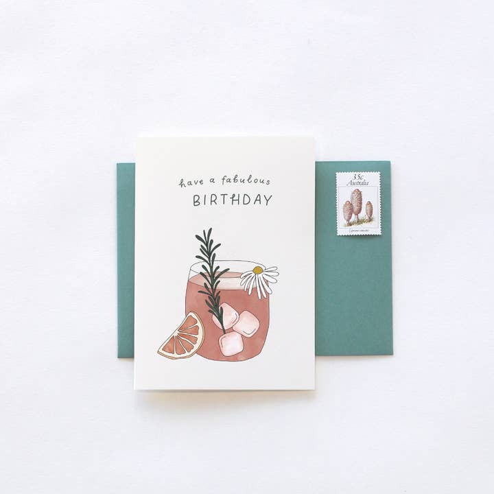 In the Daylight - Wholesale Birthday card - NEW Birthday Cocktail Greeting Card1