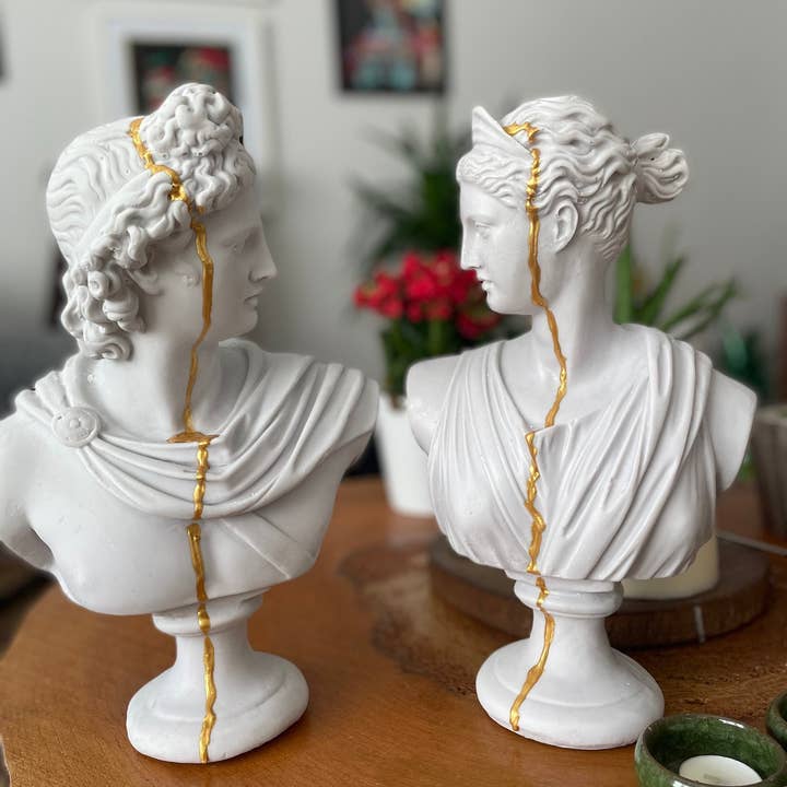 RomaArtSculptures – wholesale Skulptur – Stora Artemis och Apollo statyer skulpturer