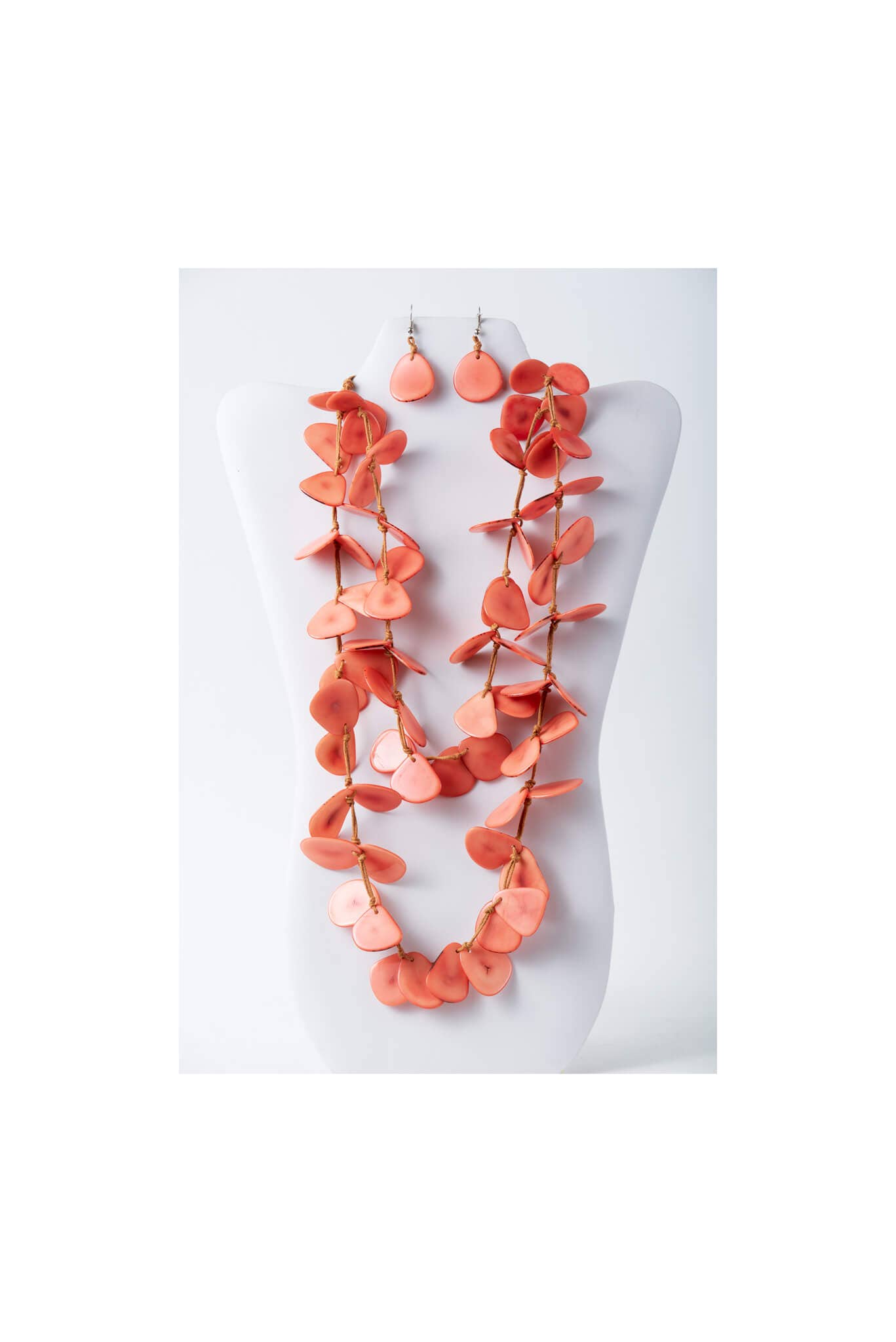 TaguArtsy – wholesale Smycken – Nola kronblad lång Tagua halsbandsuppsättning27