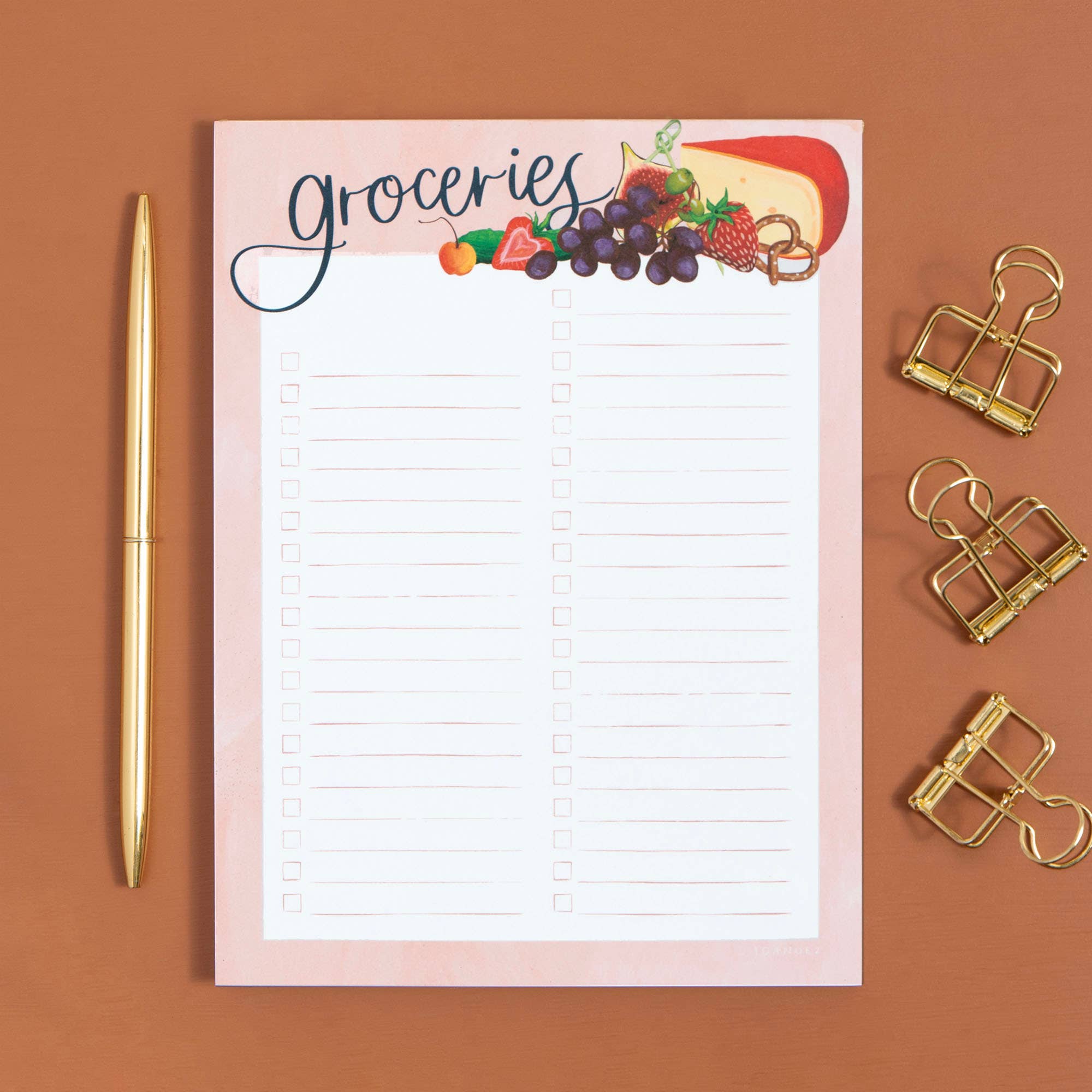 1canoe2 | One Canoe Two Paper Co. - Wholesale Notepad - Charcuterie Grocery List 6x8 Notepad0