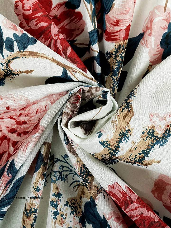 Cotton Floral Printed Dress Making Voile Craft Making Fabric for wholesale by GYPSY STUDIO