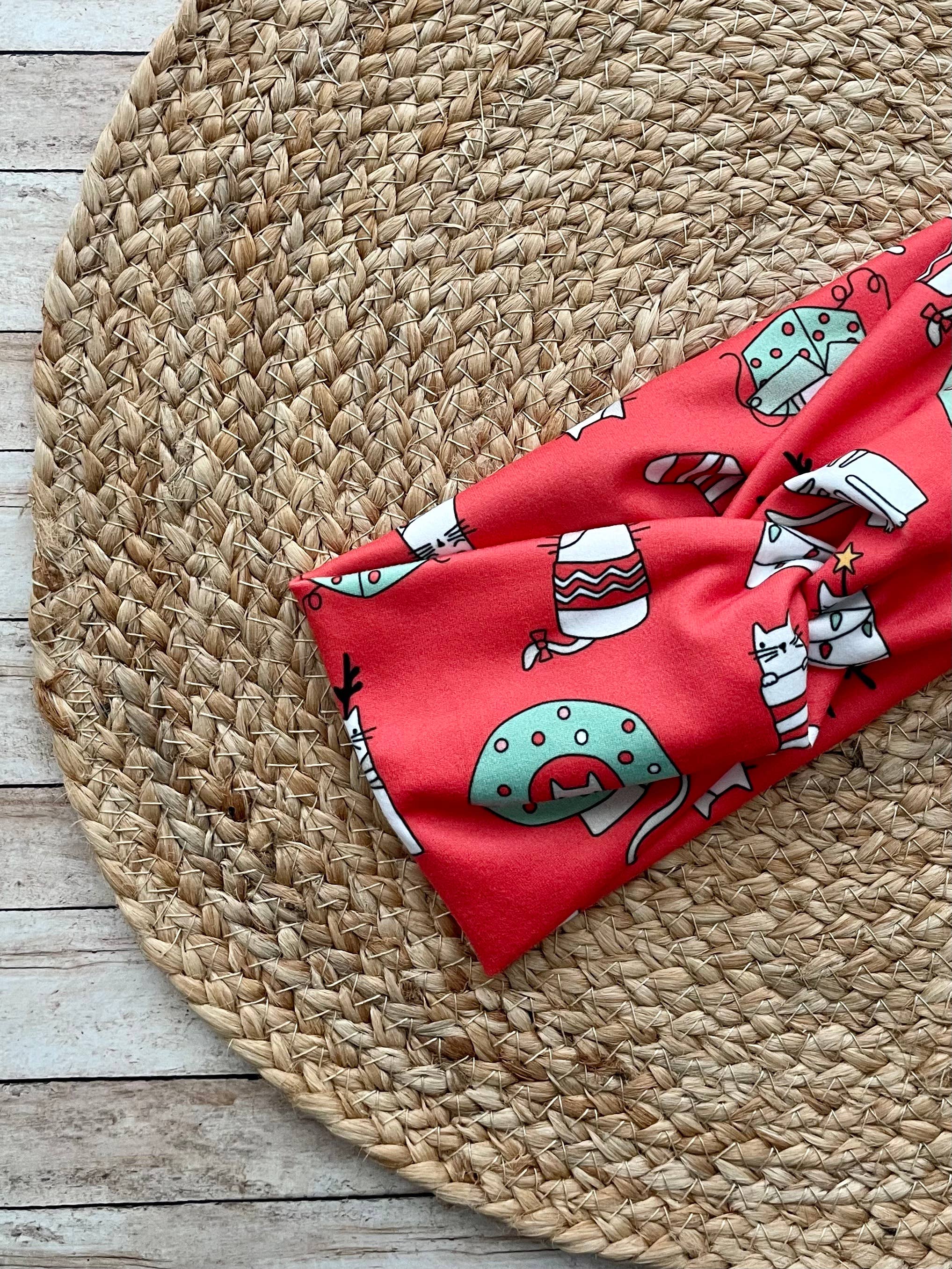 Designs by Rachel Joy - Wholesale Fashion Headband - Women's - Joyful Cats Knit Twist Headband0