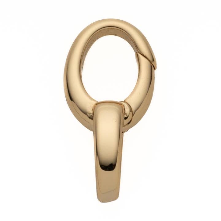Gold Double Loop Clasp Necklace & Bracelet Connector CLG317 for wholesale by Jewel Pledge