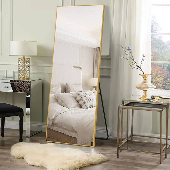 Gold Full Length Floor Mirror for wholesale on Faire