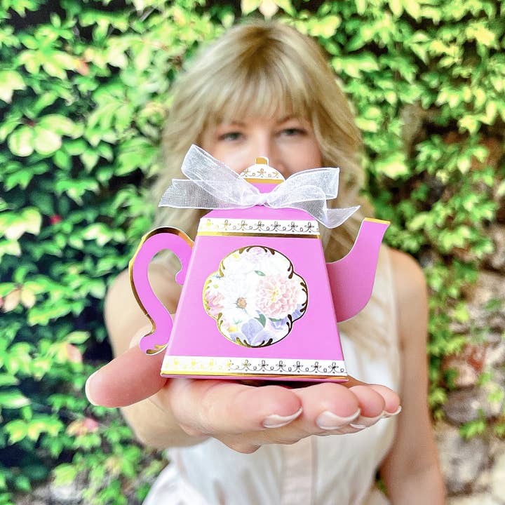 Kate Aspen - Wholesale Party Favor Bag/Box - Tea Time Party Favor Box - Assorted (Set of 24)