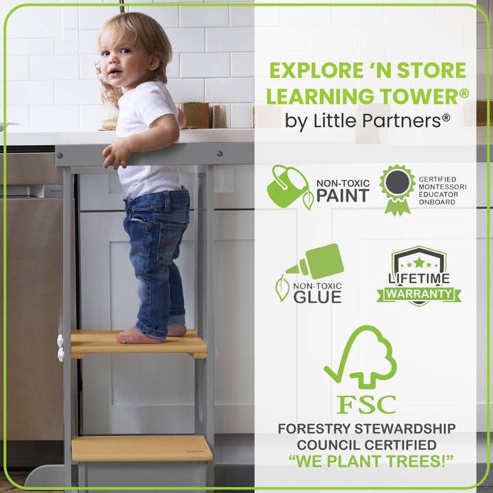 Little Partners - Wholesale Wood Toy - Kids - Explore 'N Store® Learning Tower® Toddler Tower37
