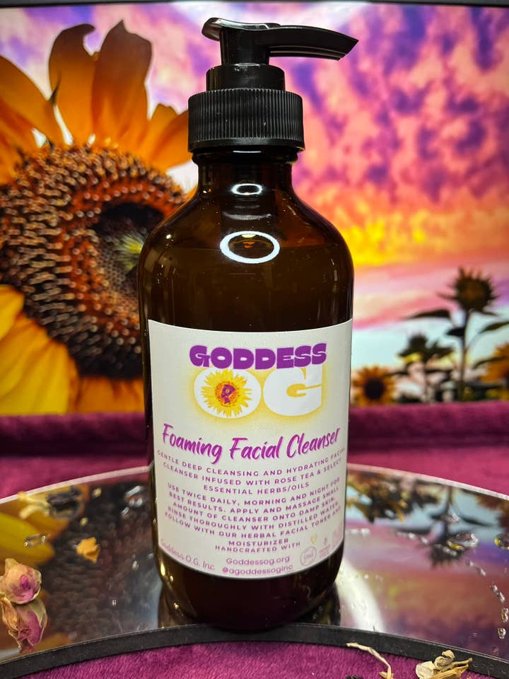 Herbal based facial cleanser for wholesale by Goddess O.G. Inc