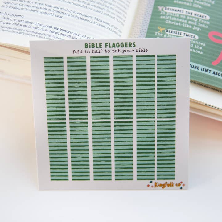 Cheerful Stripe Bible Flaggers for wholesale by Kingfolk Co