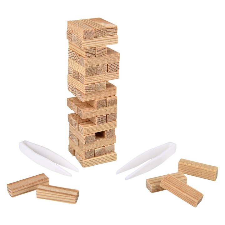La Luna Bella - Toys - Wholesale Blocks - Kids Baby - MINI TUMBLING TOWERS GAME 3.75" LLB Blocks -kids Baby1