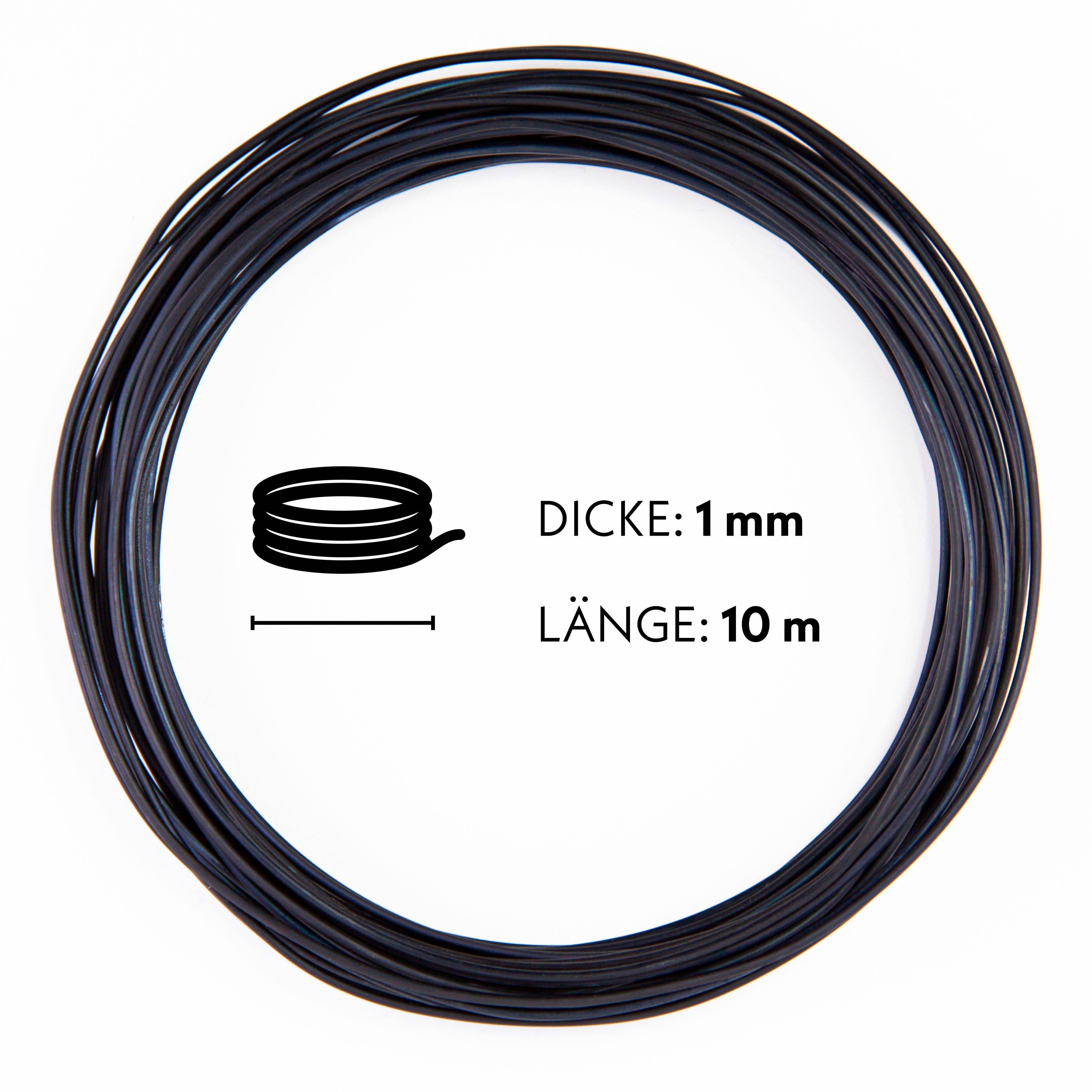 Vendix GmbH - Wholesale Garden Tool - HappySeed 10m Anodized Aluminum Bonsai Wire, Black1