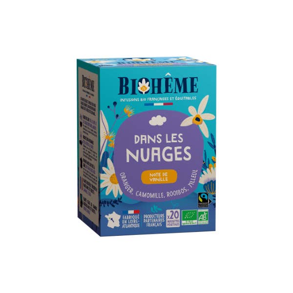 Infusion In The Clouds – 20 Teebeutel für den Großhandel von Biohême