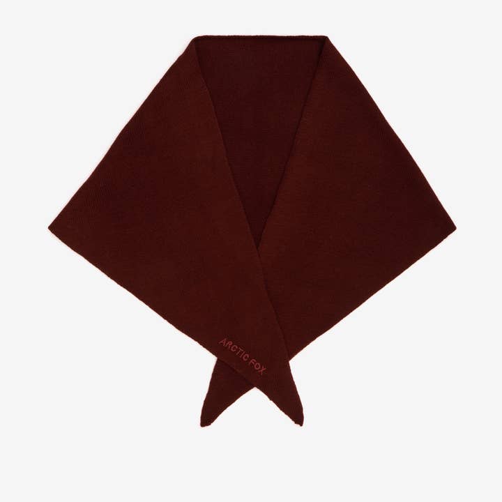 ARCTIC FOX & CO. - Wholesale Scarf – Women's - Merino Wool Triangle Scarf - Dark Walnut Brown - AW253