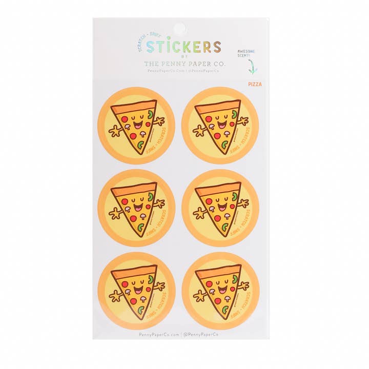 The Penny Paper Co. - Wholesale Sticker - Pizza, Scratch and Sniff Stickers