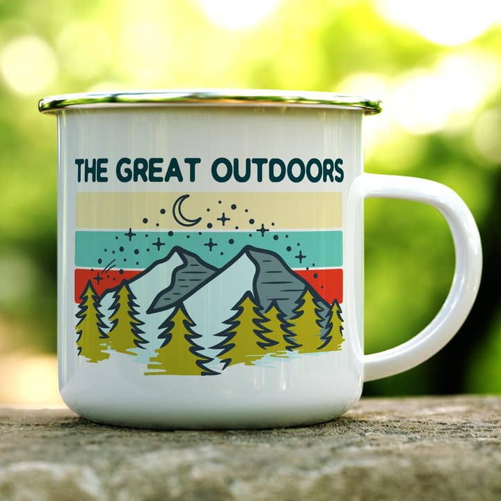 Loftipop - Wholesale Coffee Mug - The Great Outdoors Campfire Mug, Nature Camping Lover Gifts