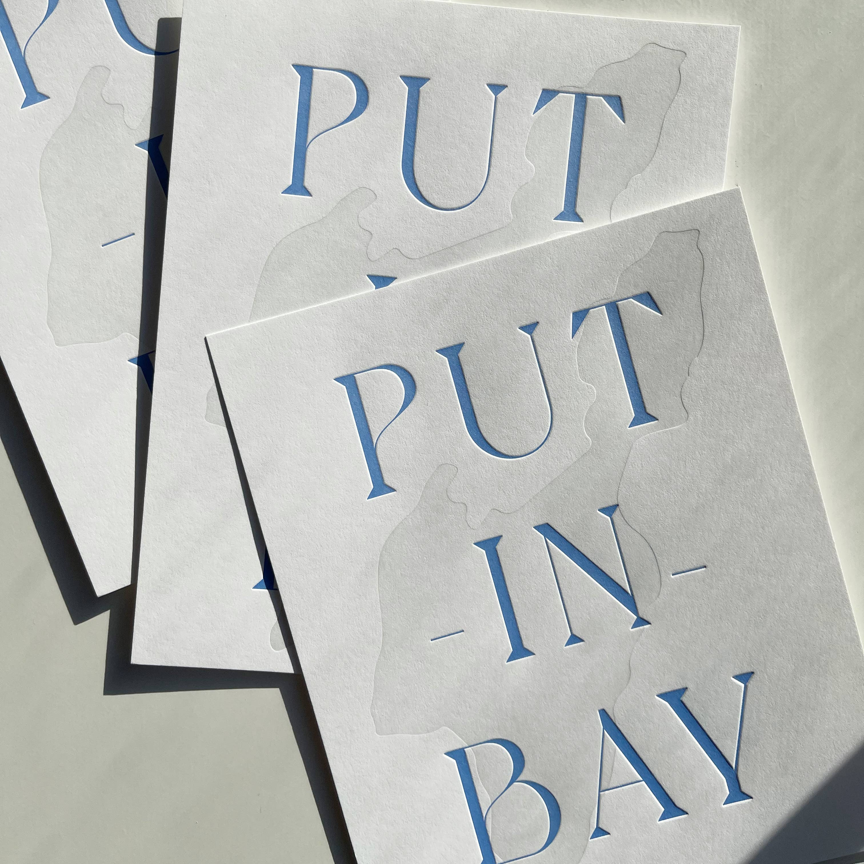 Made By Victoria Laine - Wholesale Art Print - Put-in-Bay 2-Color Letterpress Print4