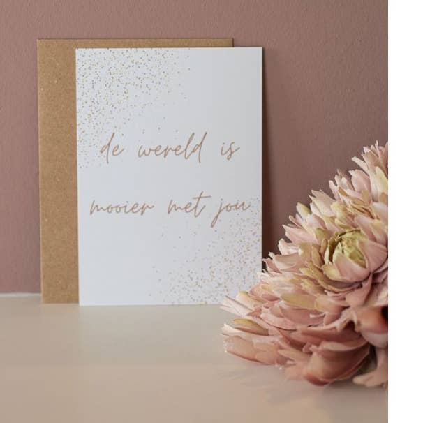 Map The world is more beautiful with you! for wholesale by Thalien