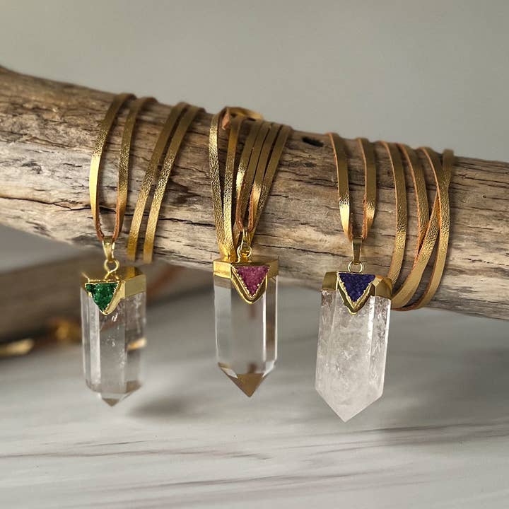 Athena Quartz Necklace for wholesale by Presh