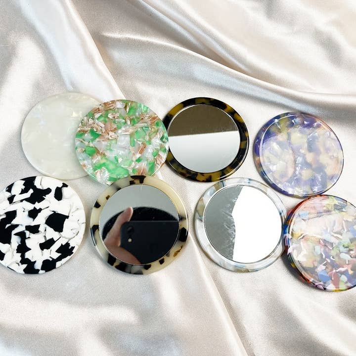 Vintage Acetate Mirror, Portable and Thickened_CWMM6393 for wholesale by ACCITY