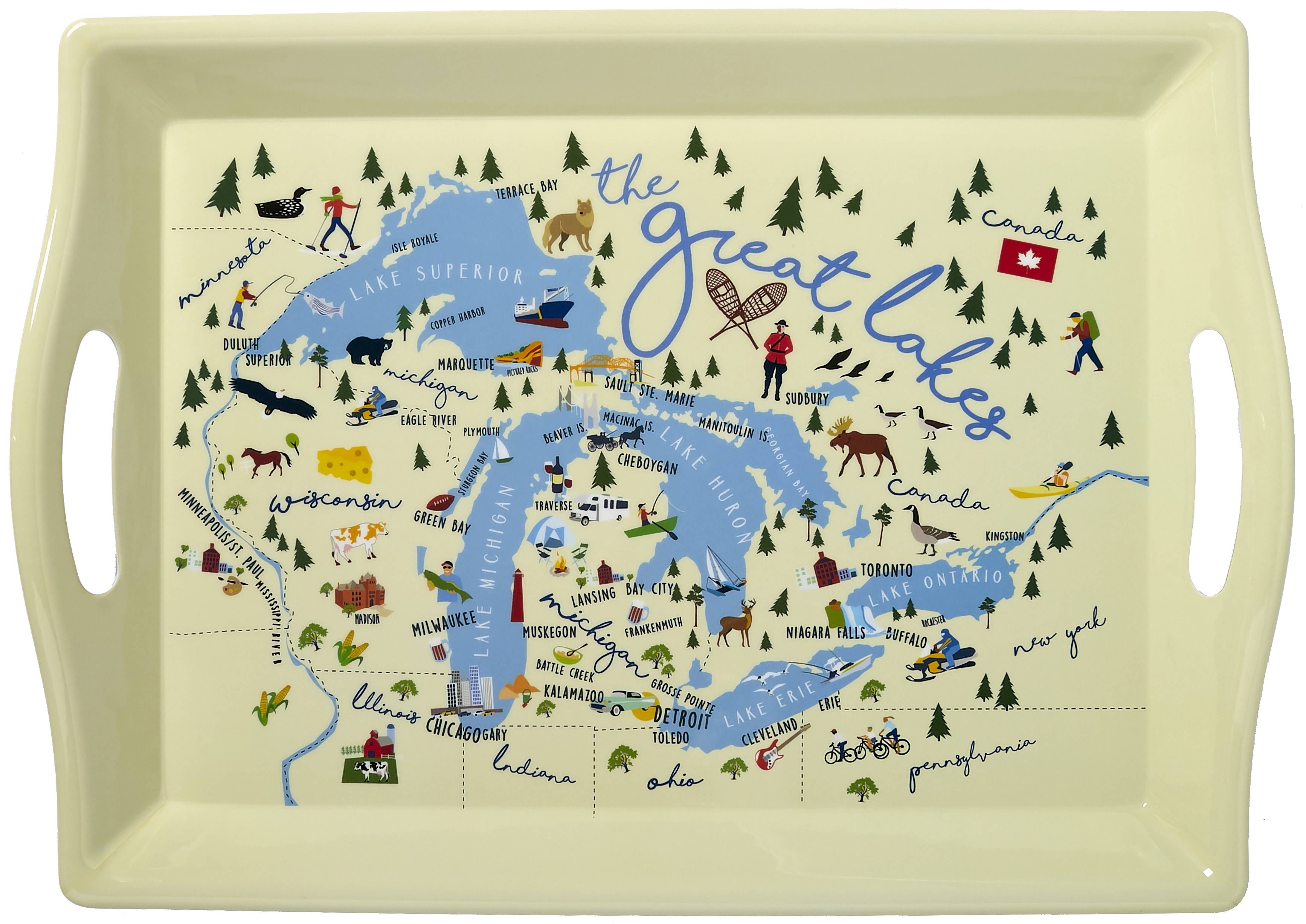 Galleyware - Wholesale Serving Tray - Great Lakes 2-Handle Tray