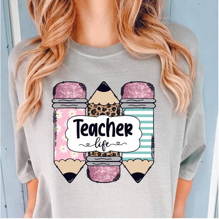 Teacher Life DTF Transfer for wholesale by Nashville Design House