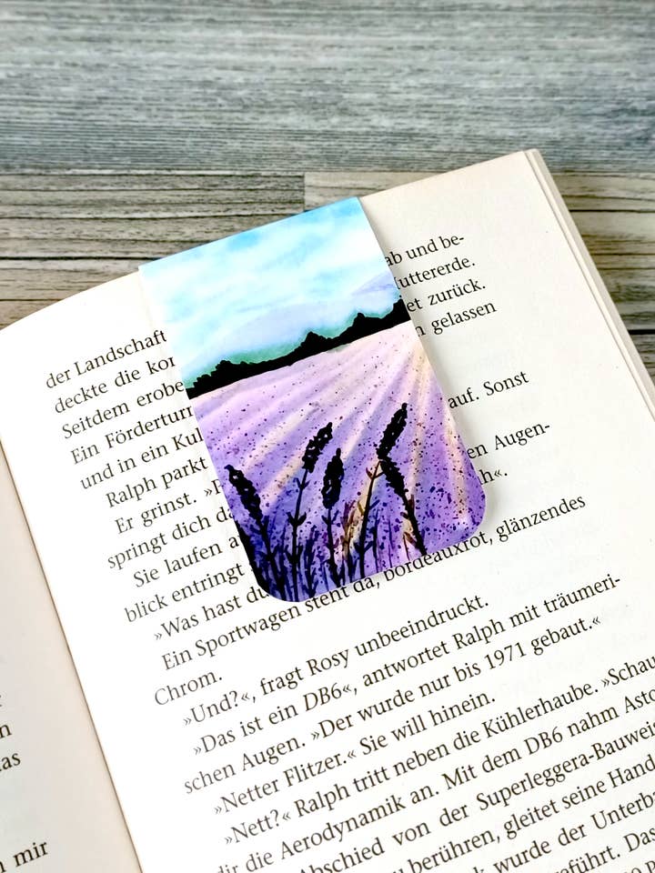 Magnetisches Lesezeichen – Provence – Reise Aquarell für den Großhandel von Christina Jenne Art and Design