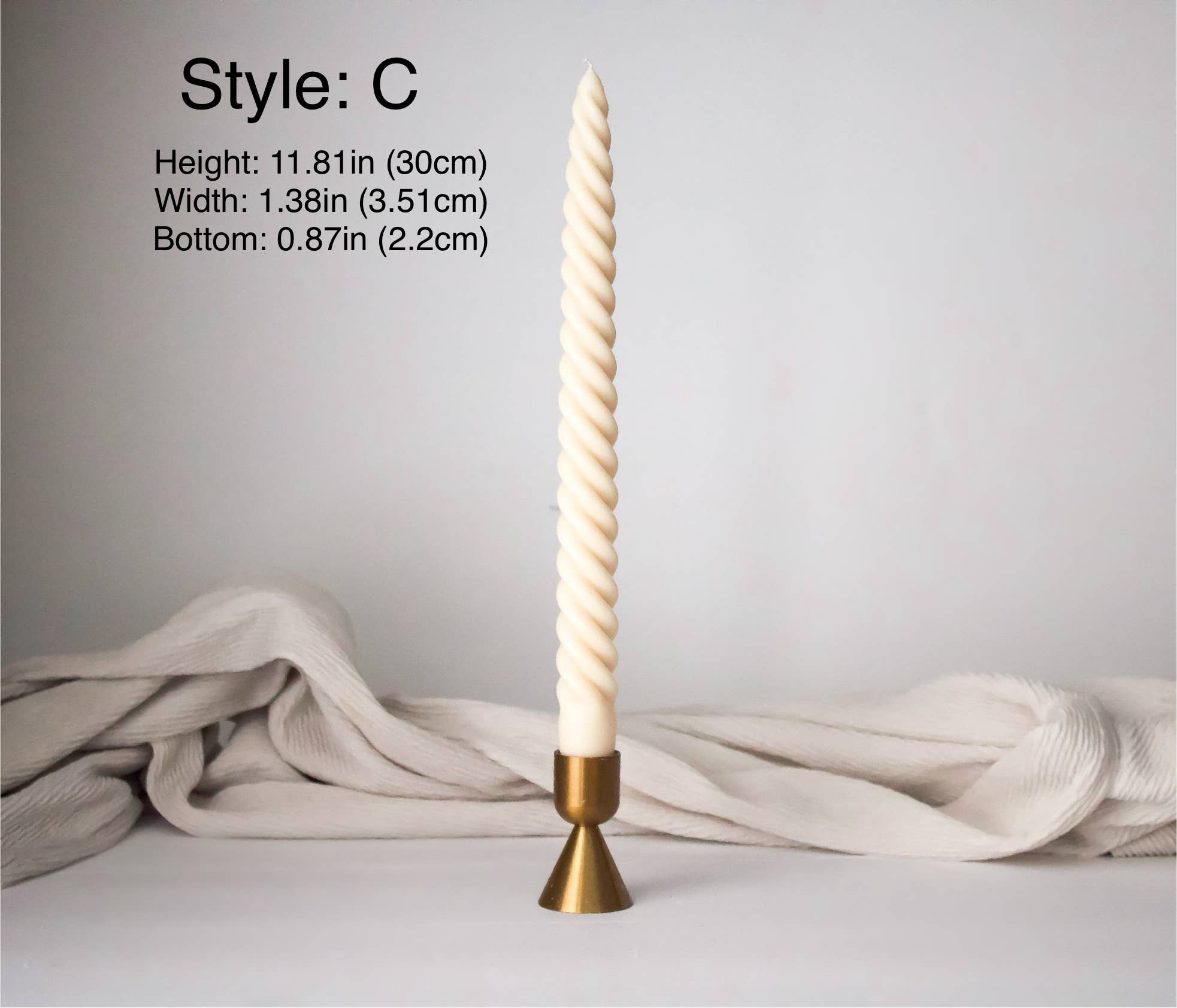 MarneyAsh - Wholesale Tapered Candle/Candlestick - Spiral Taper Candlesticks, Modern Soy Beeswax Taper Candles4