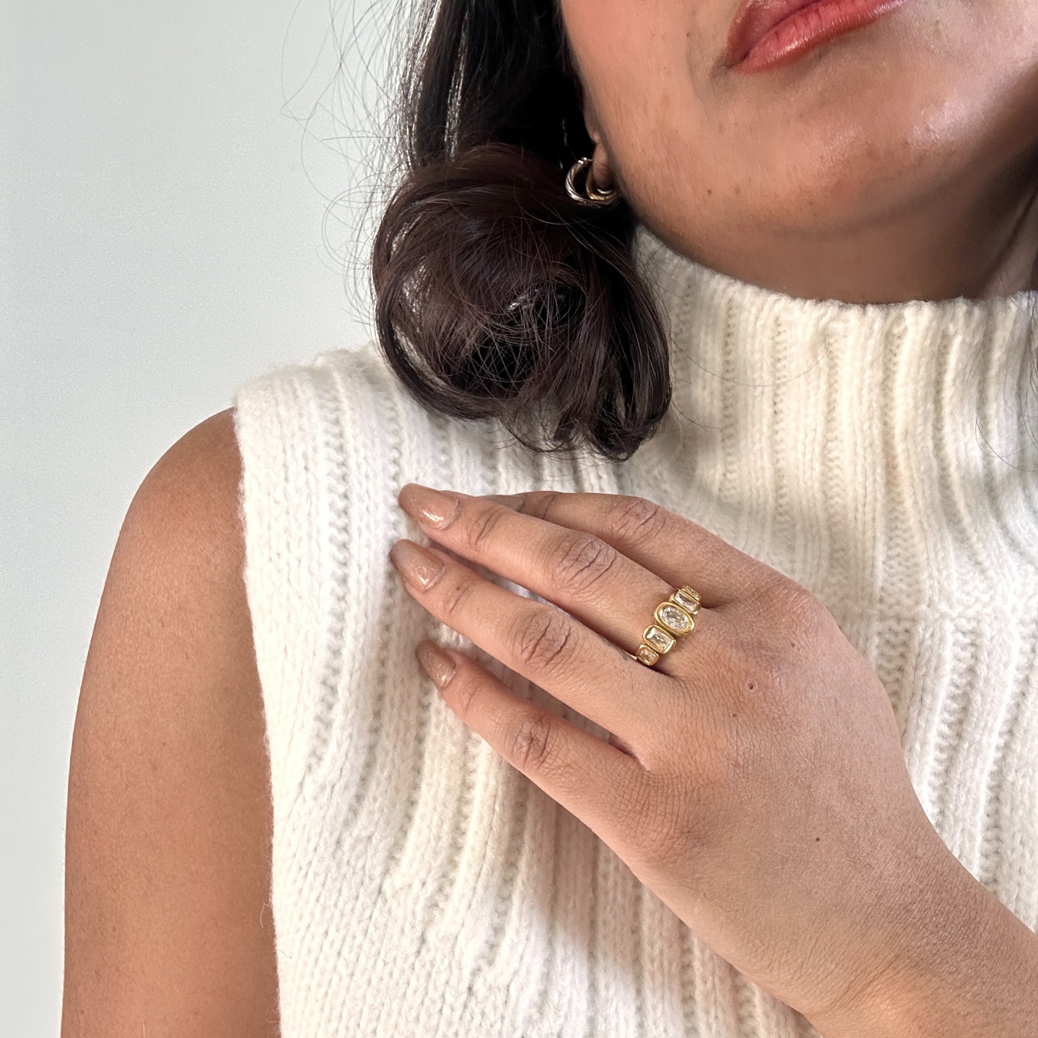 Lis the Label - Wholesale Multi-Stone Ring - Mila - Ring (Gold/Silver)1