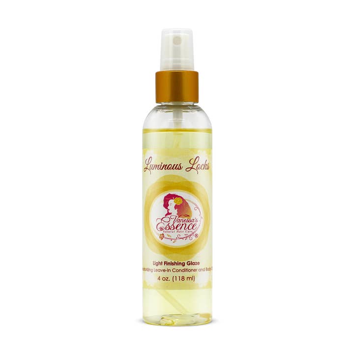 Luminous Locks Light Finishing Glaze for wholesale by Vanessa’s Essence Natural Hair Care