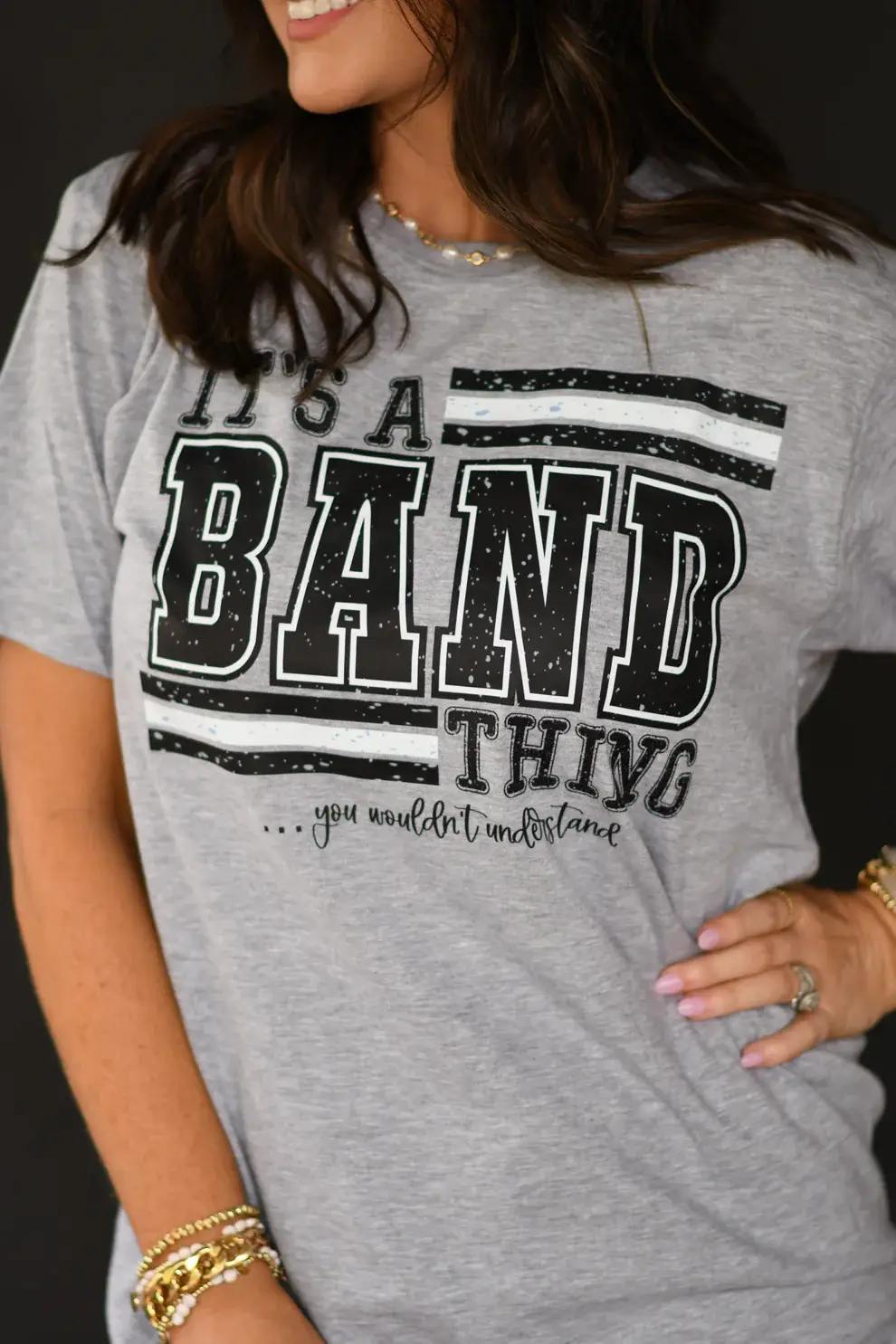 Athletic Heather Grey It’s A Band Thing Tee for wholesale on Faire0