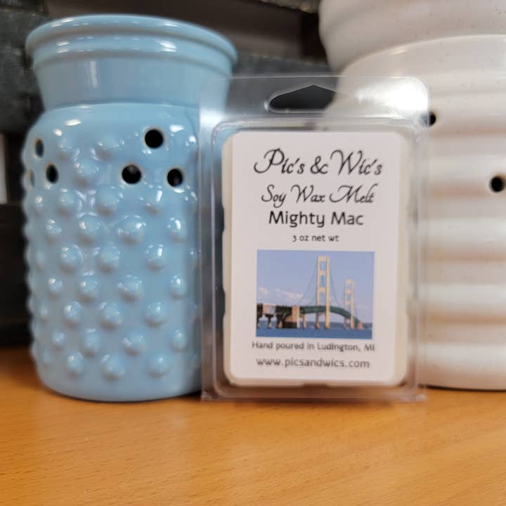 Pic's & Wic's LLC - Wholesale Jar/Filled Candle - Mighty Mac Soy Candle & Melt1