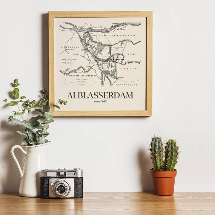 Vintage style Alblasserdam for wholesale by Vintage Stadskaart