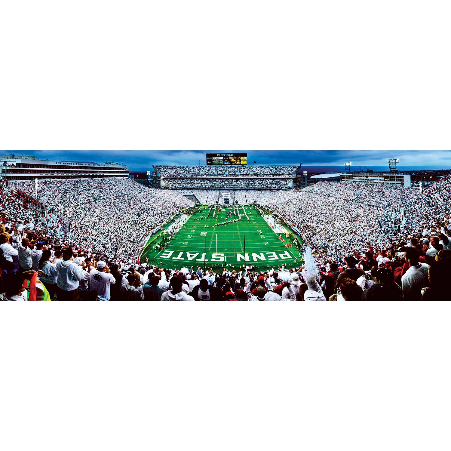 Masterpieces Puzzles - Wholesale Puzzle - Adult - Penn State - 1000 Piece Panoramic Puzzle - End View1