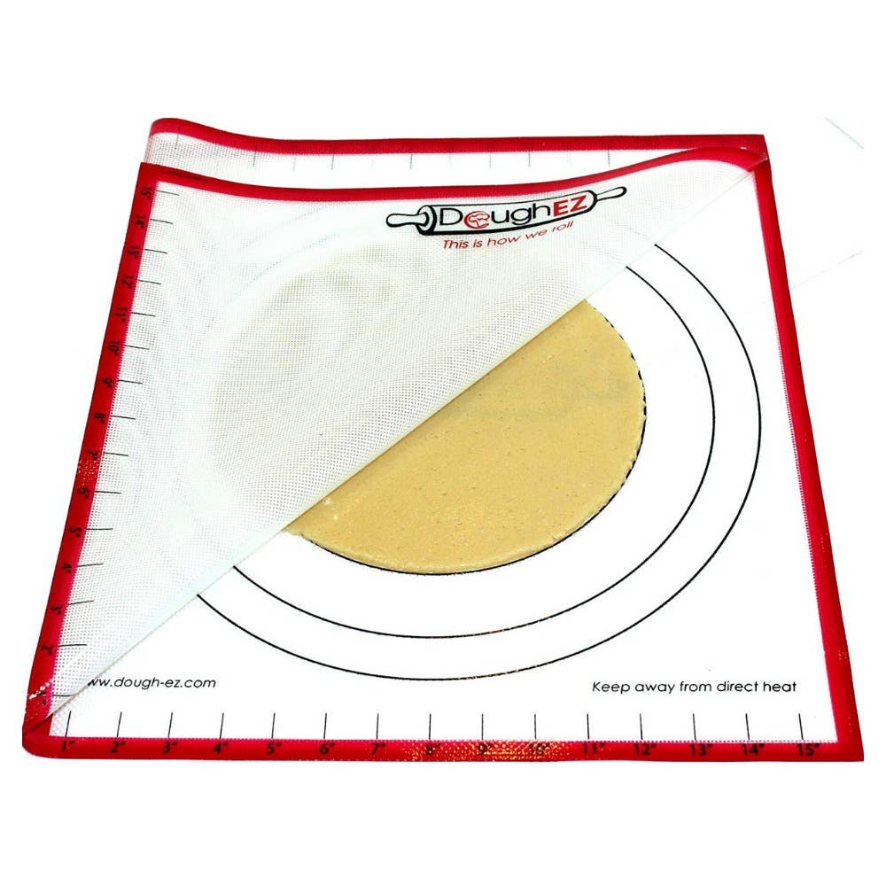 DoughEZ - Wholesale Baking Sheet/Mat - Pastry Mat Red Border with 6 Guide Sticks3