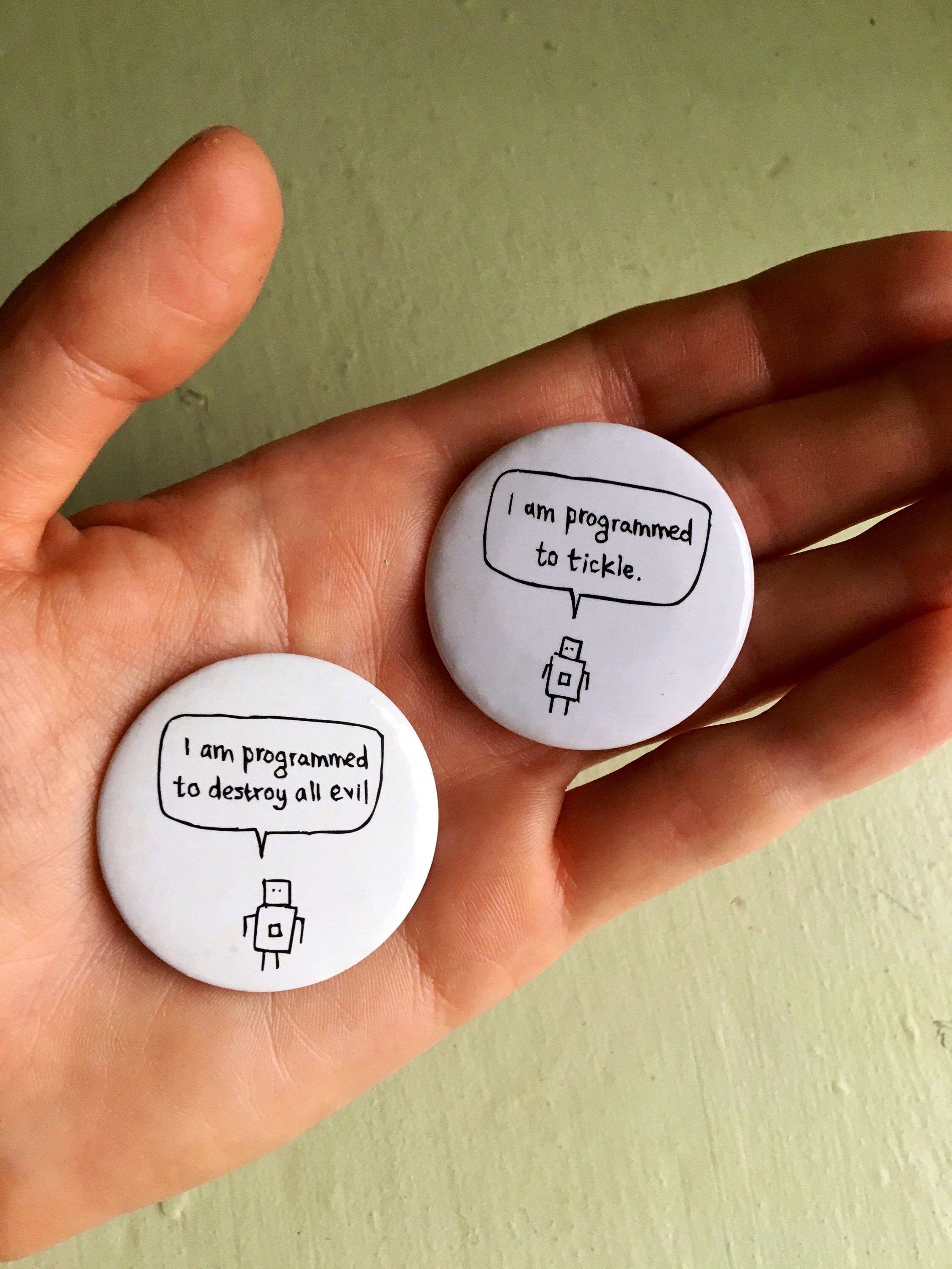 Hazel Bee - Vendita all'ingrosso Spilla da bavero - Set di badge Robots3