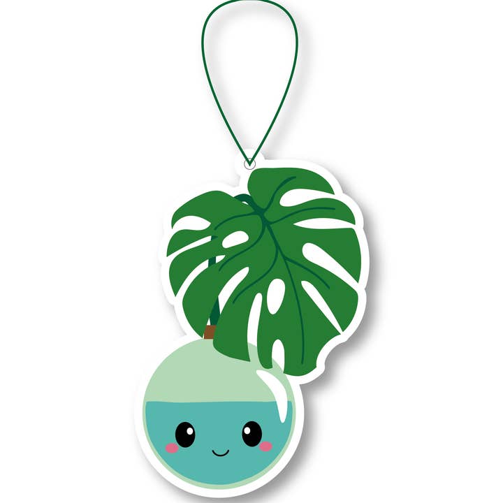 Monstera Air freshener - Vanilla scent for wholesale by Studio Inktvis
