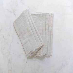 Borrowed Blu Cotton Crinkle Napkins (Set of 6)
